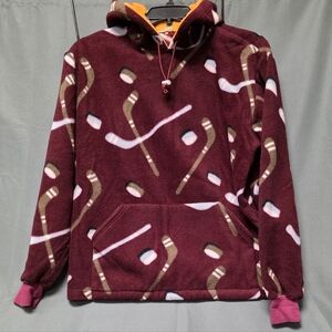 Hockey Stick Patterned Hoodie